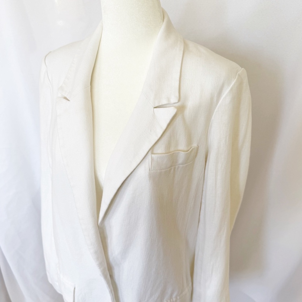 Abercrombie & Fitch Linen Blend Blazer M - Picture 6 of 12